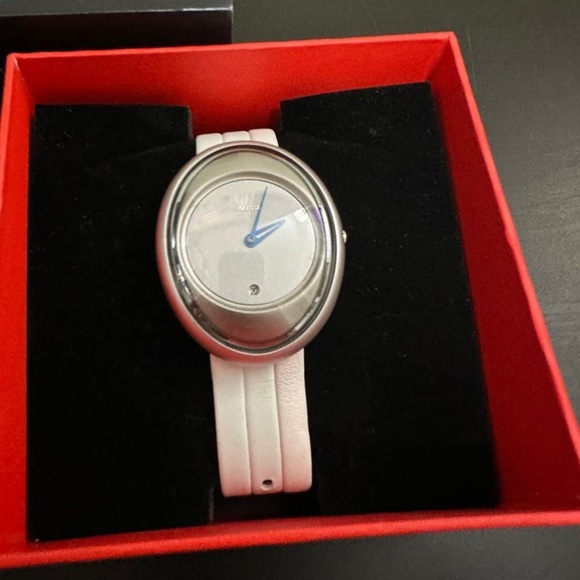 Alessi Women's AL19000 Millennium White Tri-Color Strap Watch - Picture 3 of 3